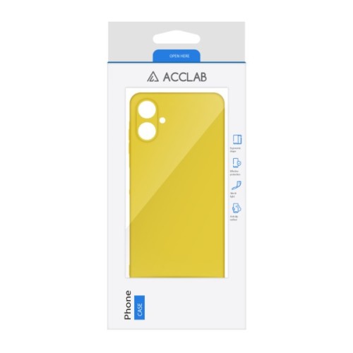 Чохол до мобільного телефона ACCLAB Silicone Samsung Galaxy A06 Yellow (1283126601620)