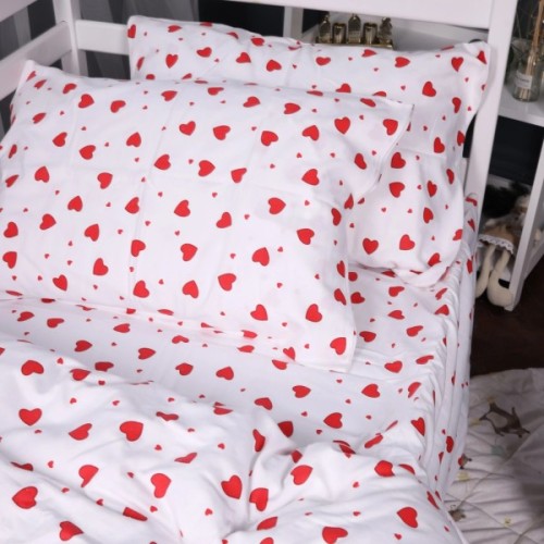 Постільна білизна MirSon 015 Love Фланель 2 x 160 x 220 Сімейний Євро (2200009652660)