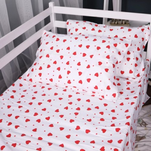 Постільна білизна MirSon 015 Love Фланель 2 x 160 x 220 Сімейний Євро (2200009652660)