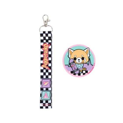 Бейдж Kite набір на липучці та підвіска Aggretsuko (AR25-3010-1)