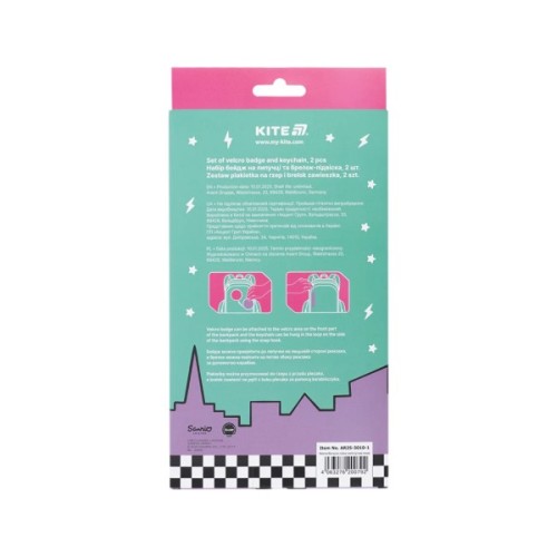 Бейдж Kite набір на липучці та підвіска Aggretsuko (AR25-3010-1)