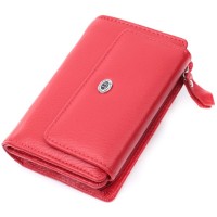 Гаманець ST Leather З натуральної шкіри Червоний (22739)
