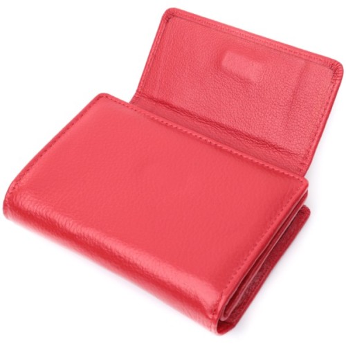 Гаманець ST Leather З натуральної шкіри Червоний (22739)