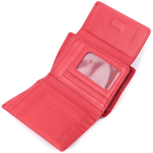 Гаманець ST Leather З натуральної шкіри Червоний (22739)