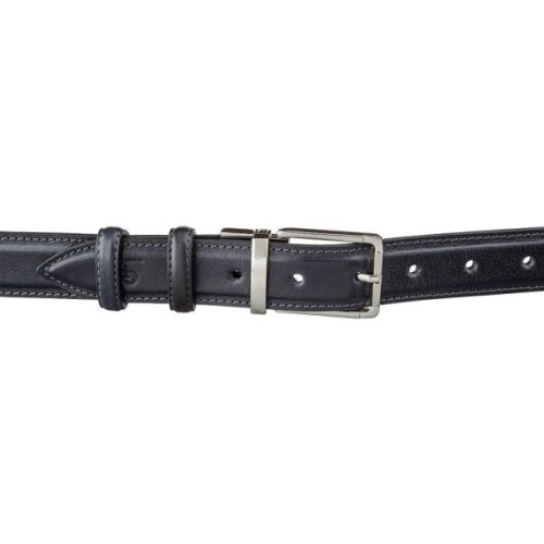 Ремінь Grande Pelle Брючний двосторонній Синій та Чорний (11156)