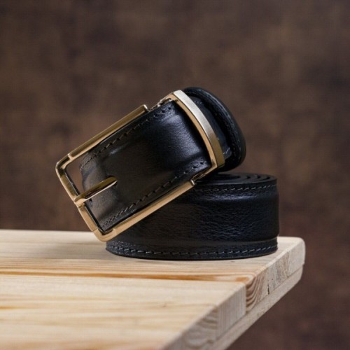 Ремінь Grande Pelle Брючний двосторонній Синій та Чорний (11156)