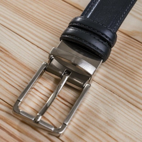 Ремінь Grande Pelle Брючний двосторонній Синій та Чорний (11156)