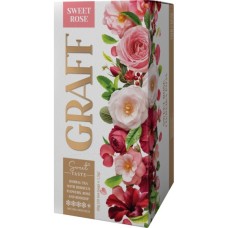 Чай Graff Sweet Rose з квітів гібіскуса, троянди та шипшини 20x1.5 г (4820279612300)
