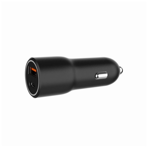 Зарядний пристрій Gembird 1xUSB-C PD20W + 1xUSB QC3.0 car adapter black (TA-UC-AC2PDQC38-CAR-01)