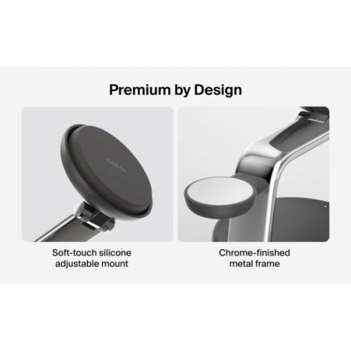 Зарядний пристрій Belkin UltraCharge Pro Wireless 3-in-1 25W charcoal (WIZ040KQCH)