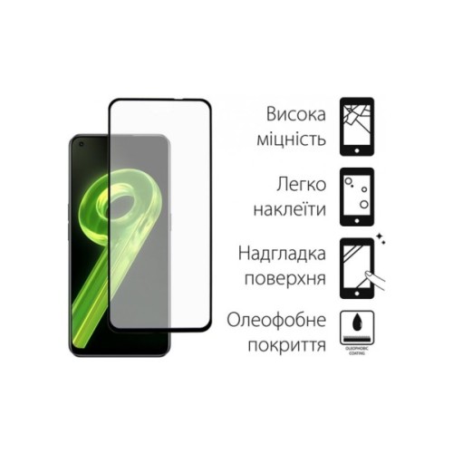 Скло захисне Dengos Full Glue Realme 9 4G (TGFG-216)