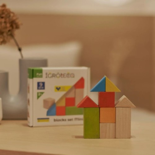 Кубики Ігротеко логічні кольорові 9 шт (900163)