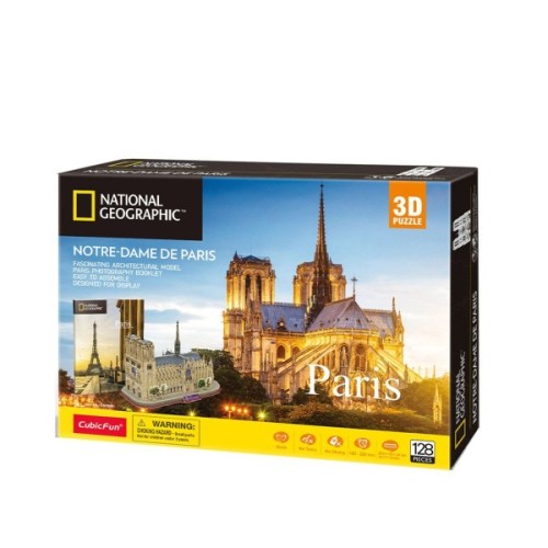 Пазл Cubic Fun Тривимірний пазл National geographic Нотр-Дам-де-Парі (DS0986h)