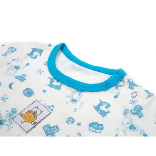 Боді дитяче Breeze з довгим рукавом (1027-74-creamblue)