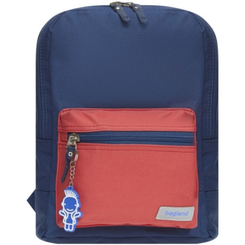 Рюкзак шкільний Bagland Молодіжний Mini Синій/Червоний 8 л (0050866) (6489258)