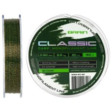 Волосінь Brain Classic Carp Line 3D (camo) 150m 0.30mm 20lb 8.8kg (1858.80.95)