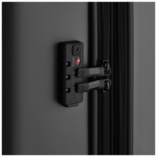 Валіза Wenger Oryson, велика, пластик, 4 колеса, сіра (653210)