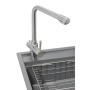 Мийка кухонна GRANADO Optimal Artes grafito (+ змішувач Badalona LUX inox + дозатор Redondo inox + коши (ksg1209)