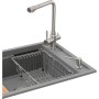 Мийка кухонна GRANADO Optimal Artes grafito (+ змішувач Badalona LUX inox + дозатор Redondo inox + коши (ksg1209)
