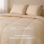 Ковдра MirSon Набір 9564 Gold camel Ковдра літня Полуторна 140х205 Wool + Подушка 50х70 (2200010806465)