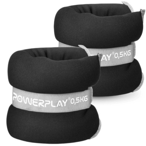 Обважнювач PowerPlay PP-4349 Ankle/Wrist Weights 0,5 х 2 шт Чорні (PP_4349_Black_0.5)