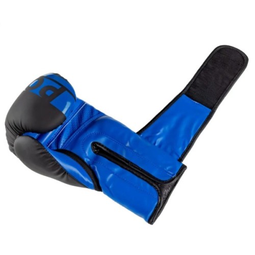 Боксерські рукавички PowerPlay 3086 Matt Challenger Чорно-Сині 10 унцій (PP_3086_10oz_Bl/Navy)