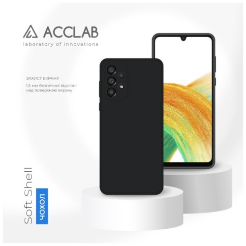 Чохол до мобільного телефона ACCLAB SoftShell Samsung Galaxy A33 5G Black (1283126552946)