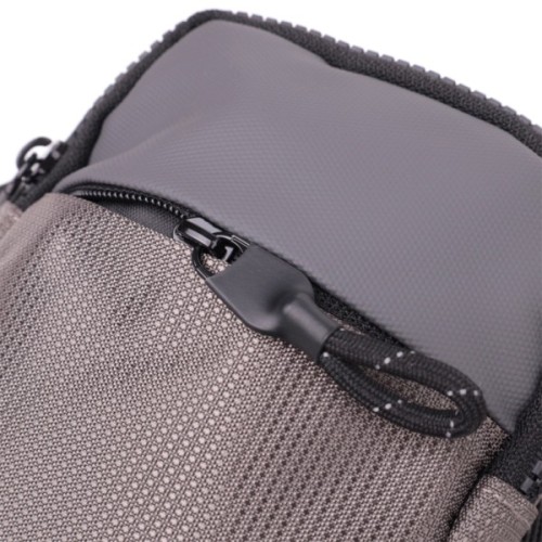 Сумка Vintage Слінг з текстилю Сіра (22869)