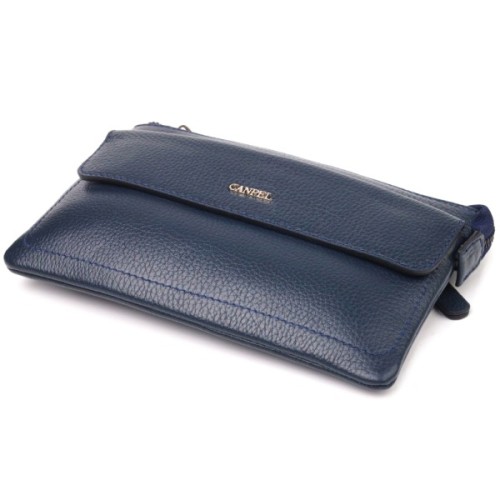 Сумка Canpellini З натуральної шкіри Синя (21545)