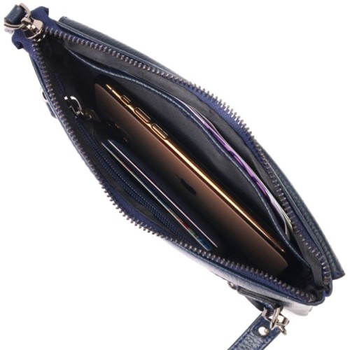 Сумка Canpellini З натуральної шкіри Синя (21545)