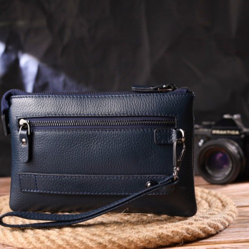 Сумка Canpellini З натуральної шкіри Синя (21545)