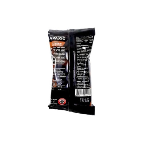 Горіхи Hokkaido Club арахісу смажений солоний зі смаком грибів в сметані 60 г (4820172442783)