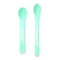Набір дитячого посуду Twistshake 4+ ложок 2 шт м'ятні (78191)