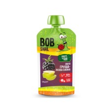 Дитяче пюре Bob Snail Равлик Боб Смузі Груша Лісова Ожина 120 г (4820219343684)