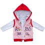 Набір дитячого одягу Tongs з жилетом (2824-86B-red)