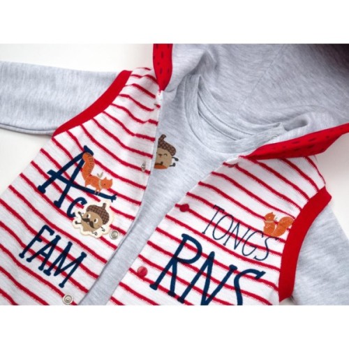 Набір дитячого одягу Tongs з жилетом (2824-86B-red)