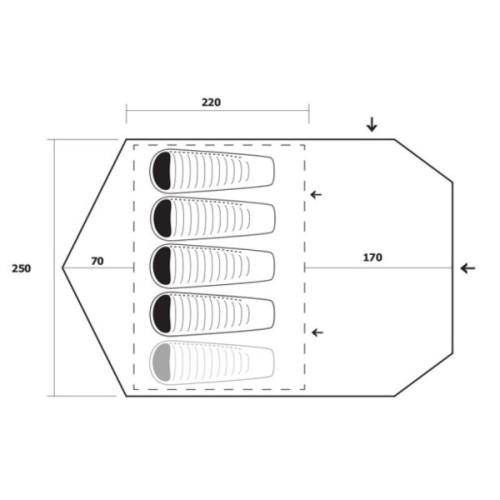 Намет Trimm Camp II dark lagoon/dark grey - синій (001.009.0066)