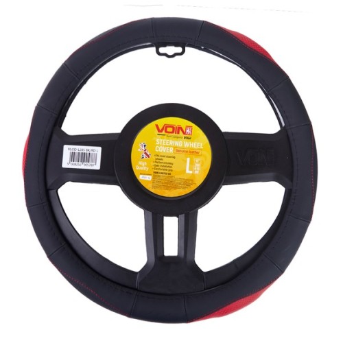 Чохол на руль VITOL L чорн-черв. (VLOD-L285 BK/RD L)