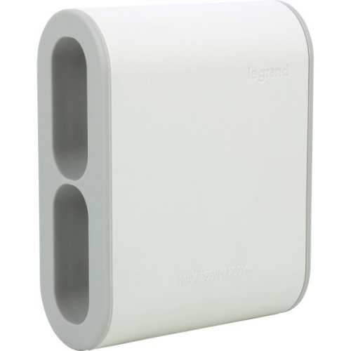 Мережевий розгалужувач Legrand Стандарт 4х2К бічні розетки 6А Білий/Сірий (049400)