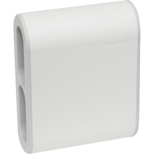 Мережевий розгалужувач Legrand Стандарт 4х2К бічні розетки 6А Білий/Сірий (049400)