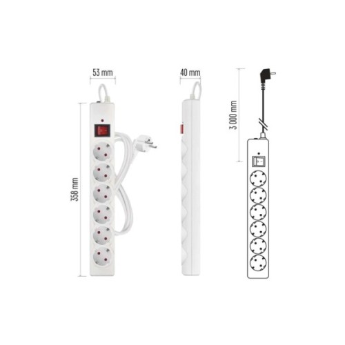 Мережевий подовжувач EMOS P54216