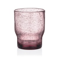 Набір склянок Ardesto Bubble 300мл, 2шт, скло, рожевий (AR2630P)