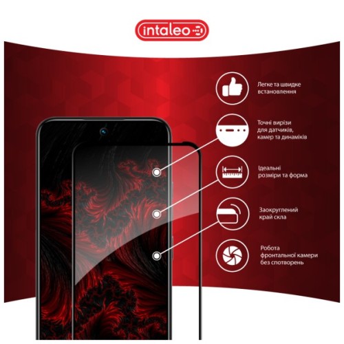 Скло захисне Intaleo Full Glue Tecno Spark 30C Black (1283126599361)