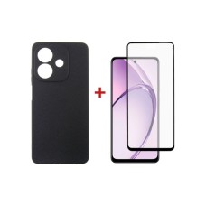 Чохол до мобільного телефона Dengos Oppo A3 Carbon + glass (Black) (DG-KM-112)