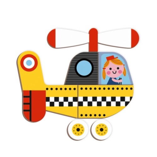 Розвиваюча іграшка Janod Магнітна книга Транспорт (J02715)