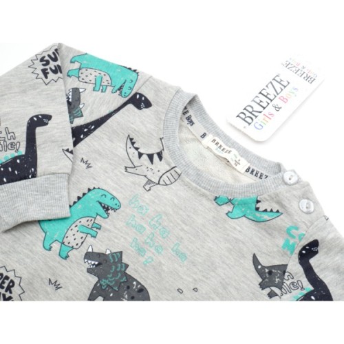 Спортивний костюм дитячий Breeze з динозаврами (18889-86B-green)