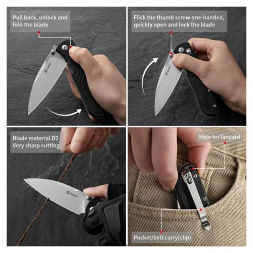 Ніж Ganzo G771-BK