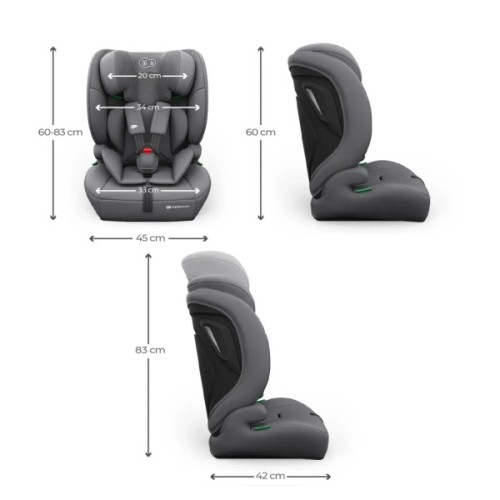 Автокрісло Kinderkraft Comfort Up 2 Plus i-Size Grey (KCCOUP02GRYPL00) (5902533931446)
