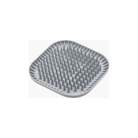 Універсальний посуд для тварин Fiboo Fiboowl Spiky килимок для злизування ласощів та їжі, 19х19 см світло-сірий (FIB0230)