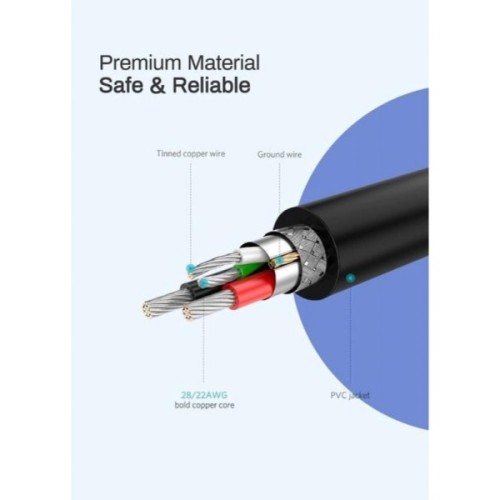 Дата кабель USB 2.0 AM to Micro 5P 1.0m US289 Black Ugreen (60136)